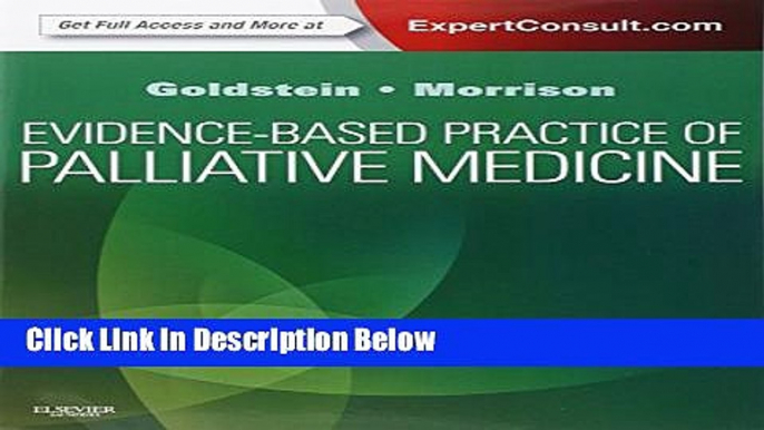 [PDF] Evidence-Based Practice of Palliative Medicine: Expert Consult: Online and Print, 1e [Full