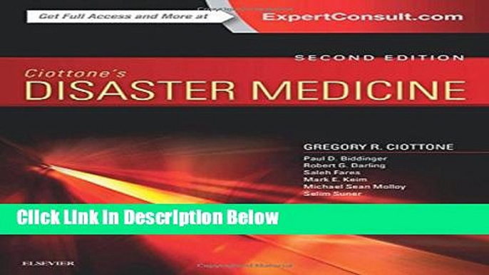 [PDF] Ciottone s Disaster Medicine, 2e Full Online