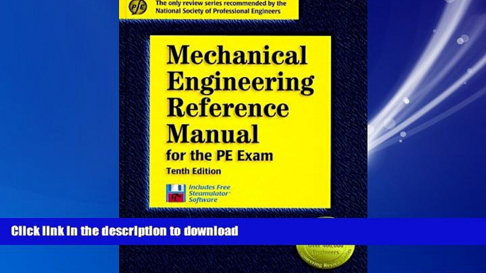 FAVORIT BOOK Mechanical Engineering Reference Manual for the PE Exam: 10th Edition (Engineering