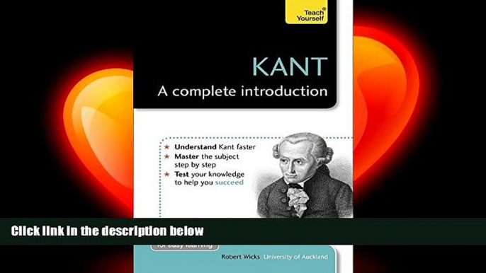 different   Kant: A Complete Introduction (Teach Yourself: Philosophy   Religion)