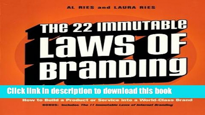 [Popular] The 22 Immutable Laws of Branding Paperback Free