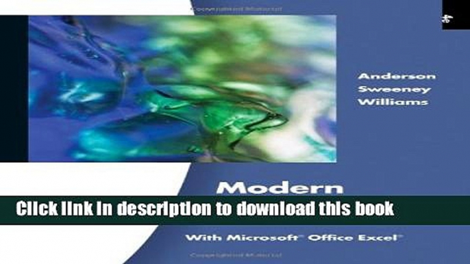 [Popular] Modern Business Statistics with Microsoft Office Excel, 4th Edition Hardcover Online