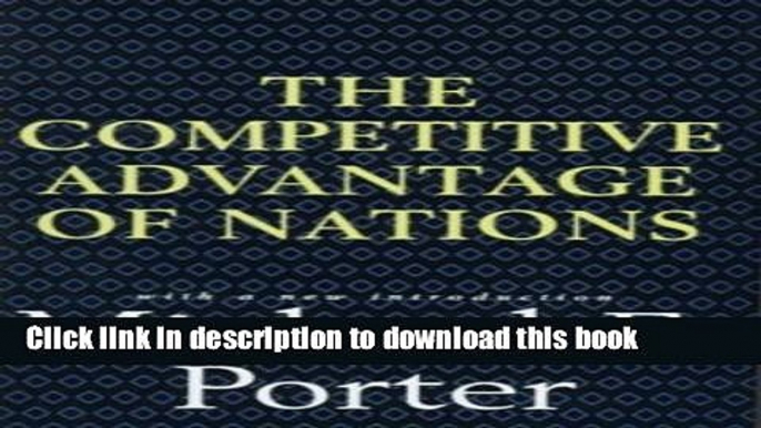 [Popular] Competitive Advantage of Nations Hardcover Online