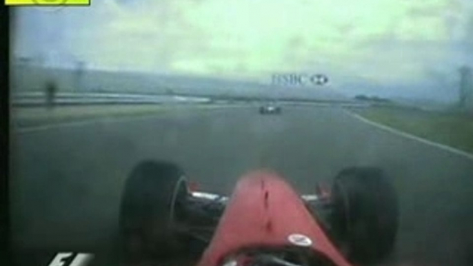 F1  Juan Pablo Montoya vs Michael Schumacher- Indianapolis