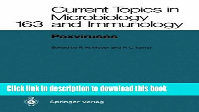 Collection Book Poxviruses (Current Topics in Microbiology and Immunology)