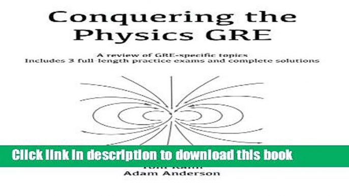 New Book Conquering the Physics GRE