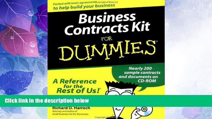 Big Deals  Business Contracts Kit For Dummies  Free Full Read Most Wanted