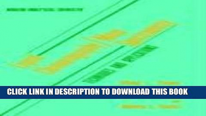 Ebook Liquid Chromatography/Mass Spectrometry: Techniques and Applications (Modern Analytical