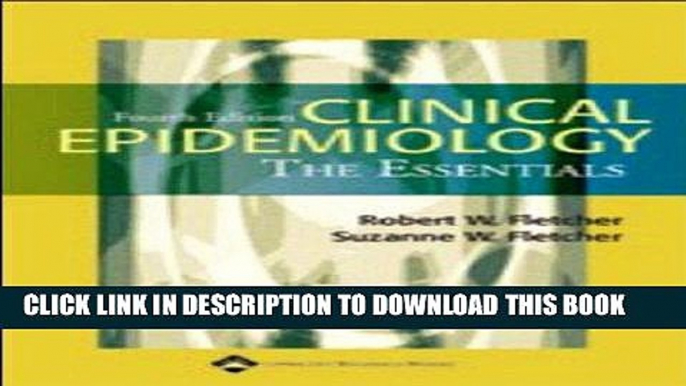 Ebook R.H. Fletcher s S. W. Fletcher s Clinical Epidemiology 4th (Fourth)