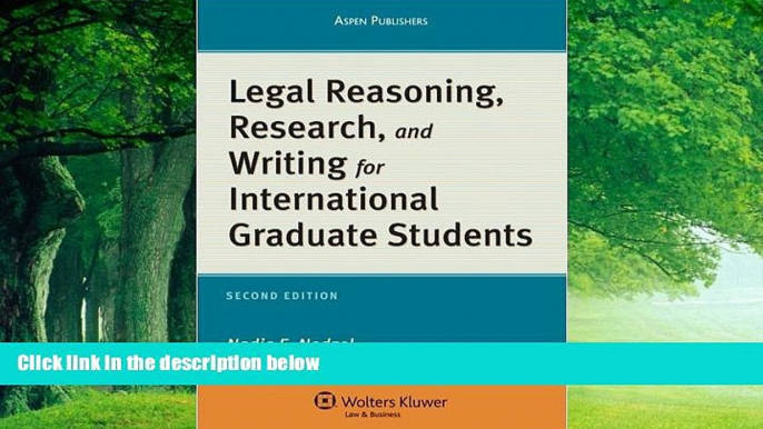 Books to Read  Legal Reasoning Research   Writing for International Graduate Students  Full Ebooks