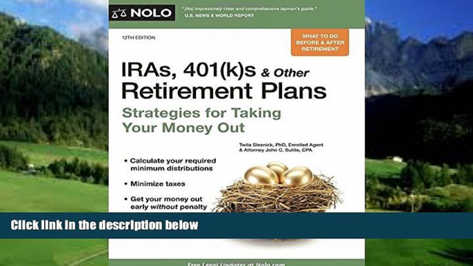 Books to Read  IRAs, 401(k)s   Other Retirement Plans: Strategies for Taking Your Money Out  Best