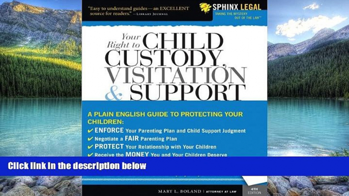 Big Deals  Your Right to Child Custody, Visitation and Support (Legal Survival Guides)  Full