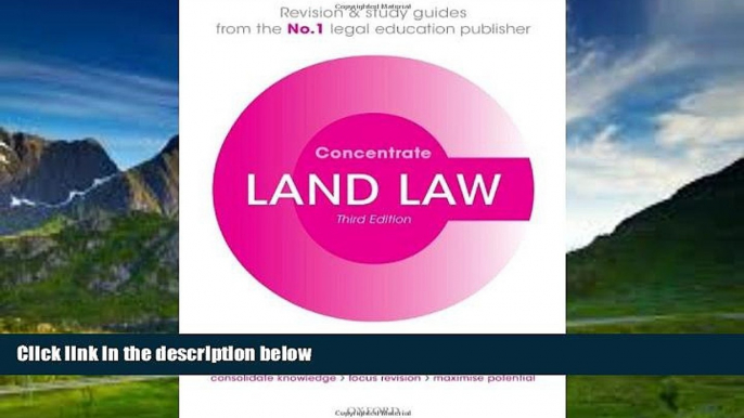 Books to Read  Land Law Concentrate: Law Revision and Study Guide  Best Seller Books Most Wanted