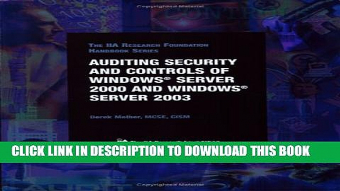 Collection Book Auditing Security and Controls of Windows Server 2000 and Windows Server 2003