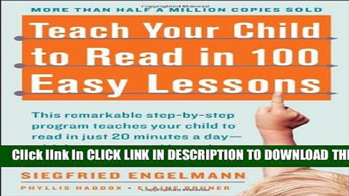 New Book Teach Your Child to Read in 100 Easy Lessons