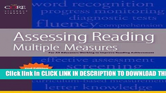 Collection Book Assessing Reading Multiple Measures, 2nd Edition