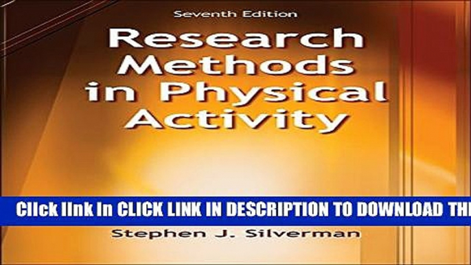 New Book Research Methods in Physical Activity-7th Edition