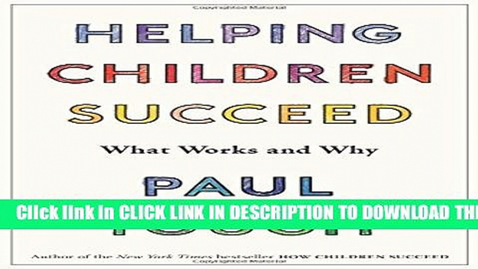 Collection Book Helping Children Succeed: What Works and Why