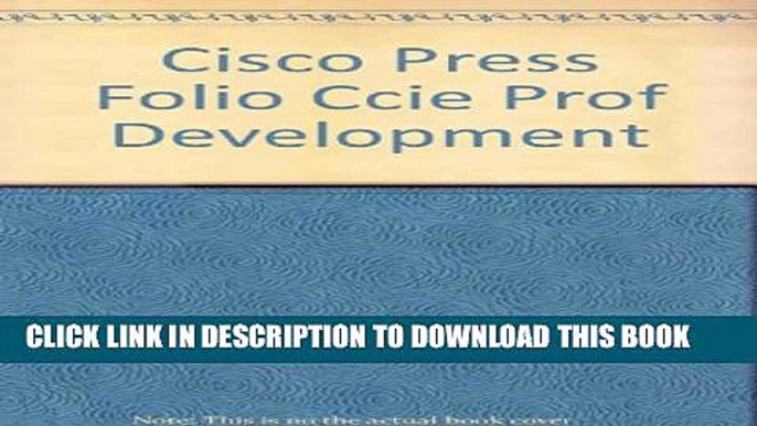 Collection Book Cisco Press Folio Ccie Prof Development