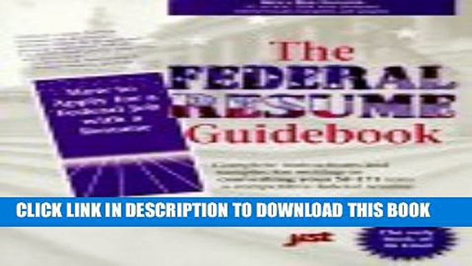 [PDF] Federal Resume Guidebook: A Step-By-Step Guidebook for Writing a Federal Resume in