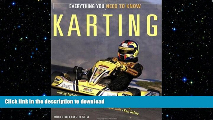 EBOOK ONLINE Karting: Everything You Need to Know READ PDF FILE ONLINE