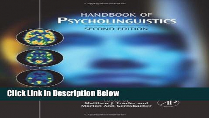 Books Handbook of Psycholinguistics, Second Edition Free Download