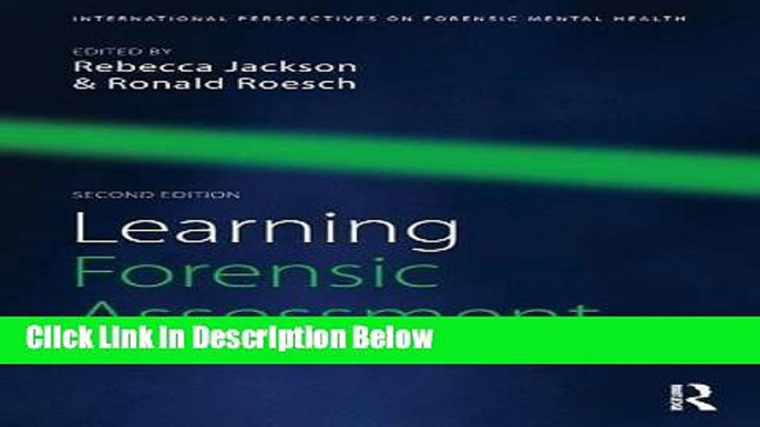 Books Learning Forensic Assessment: Research and Practice (International Perspectives on Forensic