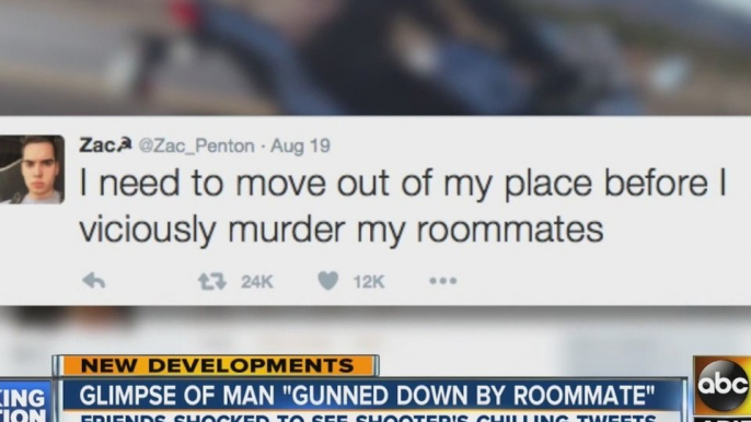 Did Gilbert man tweet about killing his roommates days before shooting one of them?