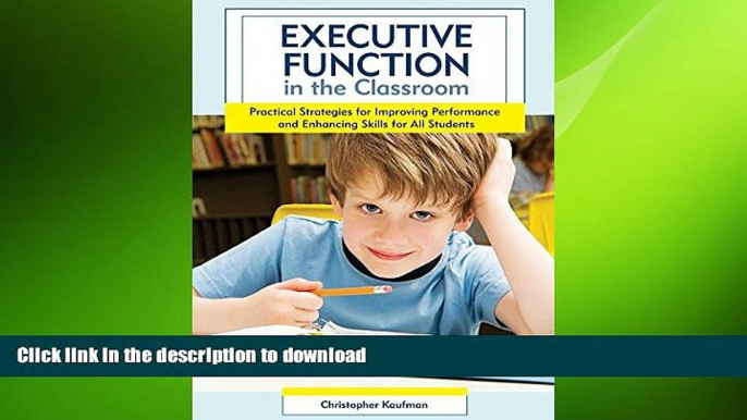 FAVORIT BOOK Executive Function in the Classroom: Practical Strategies for Improving Performance