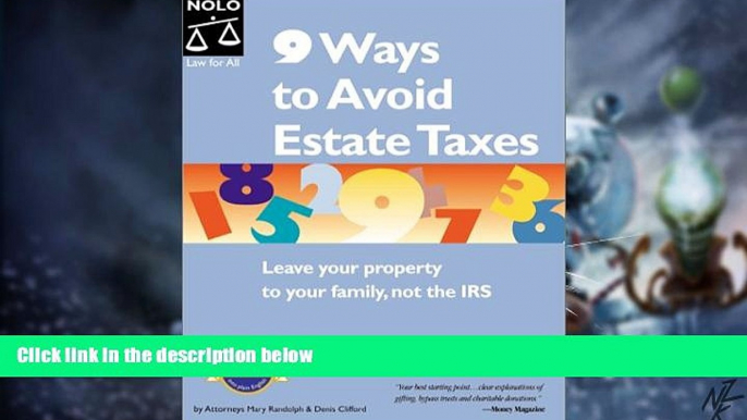 Big Deals  9 Ways to Avoid Estate Taxes  Free Full Read Best Seller