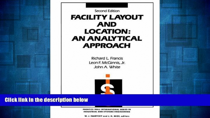 READ FREE FULL  Facility Layout and Location: An Analytical Approach (2nd Edition)  READ Ebook