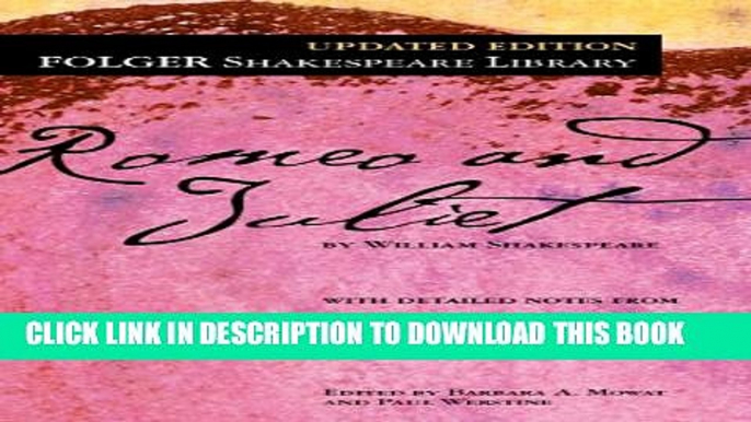 New Book Romeo and Juliet (Folger Shakespeare Library)