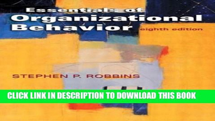 New Book Essentials of Organizational Behavior (8th Edition)