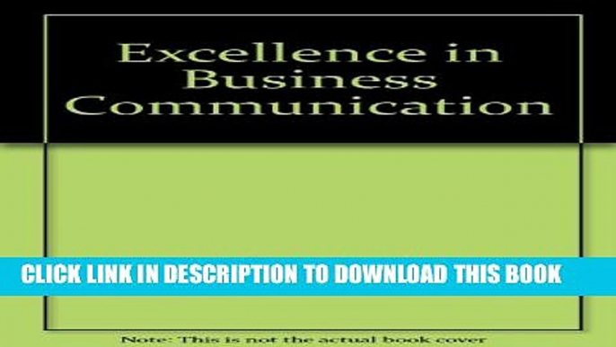 Collection Book Excellence in Business Communication, Canadian Edition