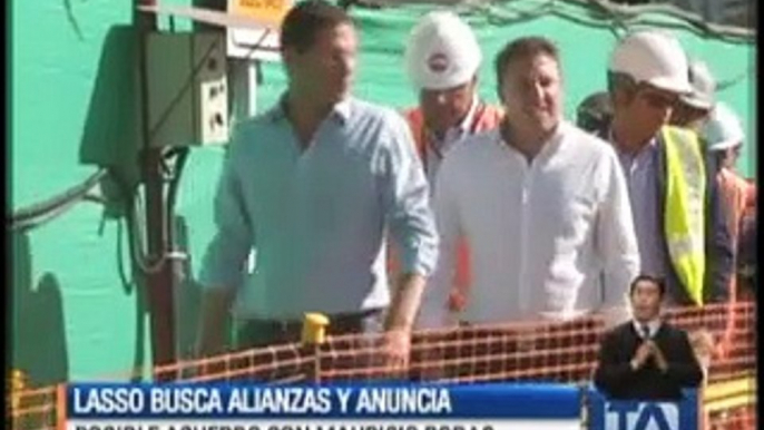 Lasso busca alianzas y anuncia posible acuerdo con Mauricio Rodas