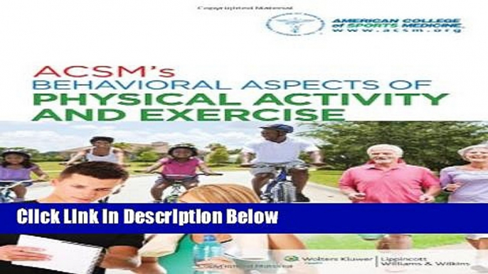 [Best Seller] ACSM s Behavioral Aspects of Physical Activity and Exercise (Point (Lippincott