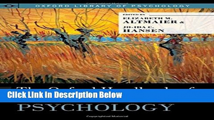 [Best Seller] The Oxford Handbook of Counseling Psychology (Oxford Library of Psychology) Ebooks