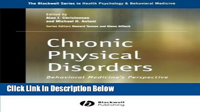 [Best Seller] Chronic Physical Disorders: Behavioral Medicine s Perspective Ebooks PDF