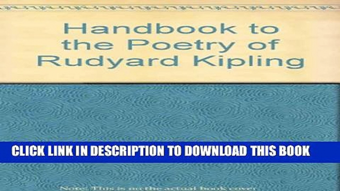 Collection Book Handbook to the Poetry of Rudyard Kipling