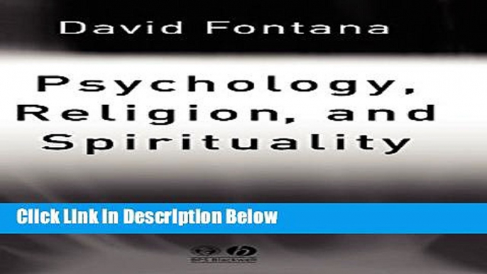 [Get] Psychology, Religion and Spirituality Free New