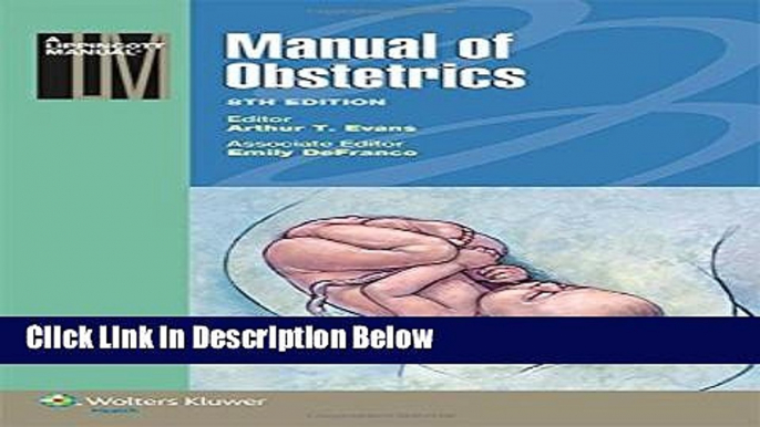 [Fresh] Manual of Obstetrics New Ebook