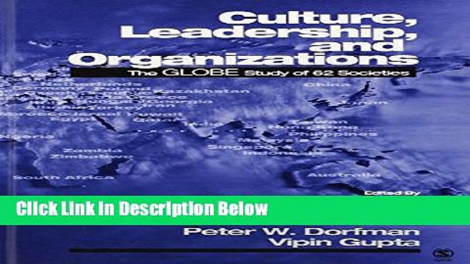 [Best] Culture, Leadership, and Organizations: The GLOBE Study of 62 Societies Online Books