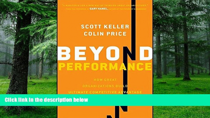 Big Deals  Beyond Performance: How Great Organizations Build Ultimate Competitive Advantage  Free