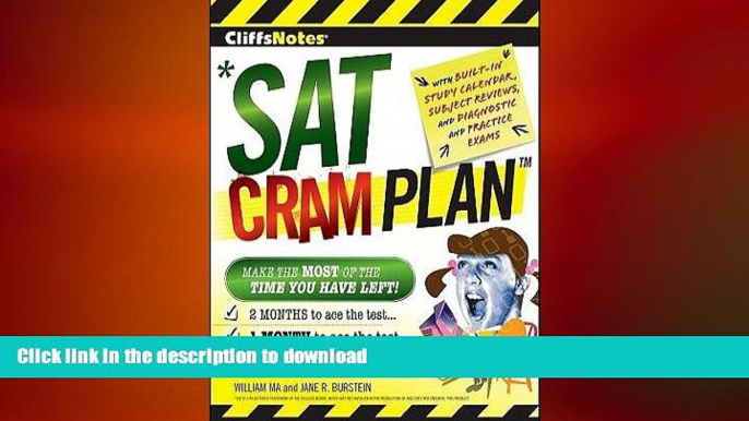 READ THE NEW BOOK CliffsNotes SAT Cram PlanÂ Â  [CLIFFSNOTES SAT CRAM PLAN] [Paperback] READ EBOOK