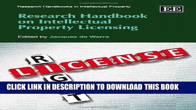 Collection Book Research Handbook on Intellectual Property Licensing