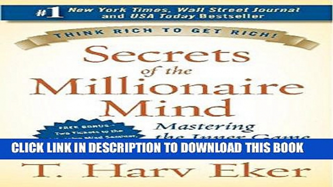 New Book Secrets of the Millionaire Mind: Mastering the Inner Game of Wealth