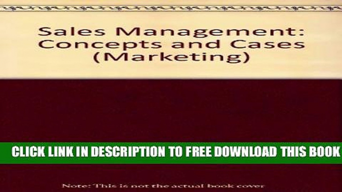 Collection Book Sales Management: Concepts and Cases