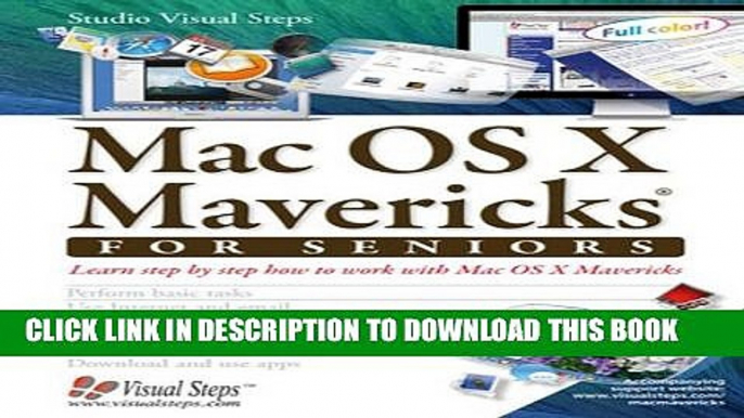 New Book Mac OS X Mavericks for Seniors: Learn Step by Step How to Work with Mac OS X Mavericks