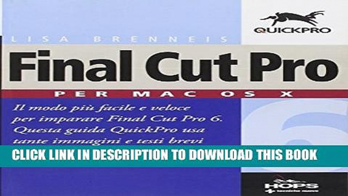 New Book Final Cut Pro 6. Per Mac OS X