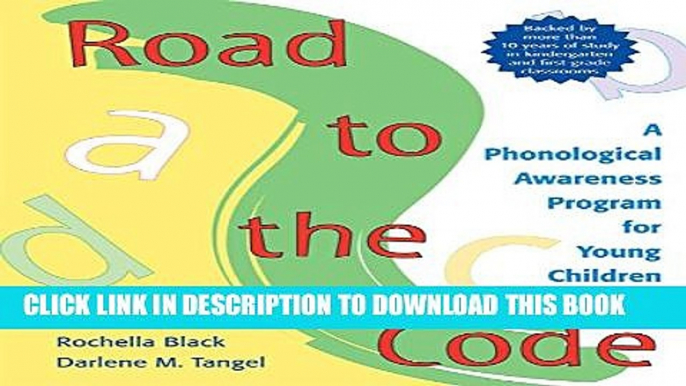 New Book Road to the Code: A Phonological Awareness Program for Young Children